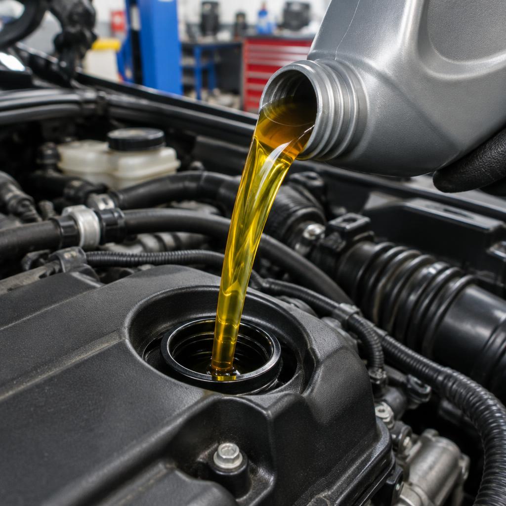 Troca de óleo automotivo